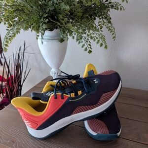 Under Armour Kids' Navy and Red Sneakers